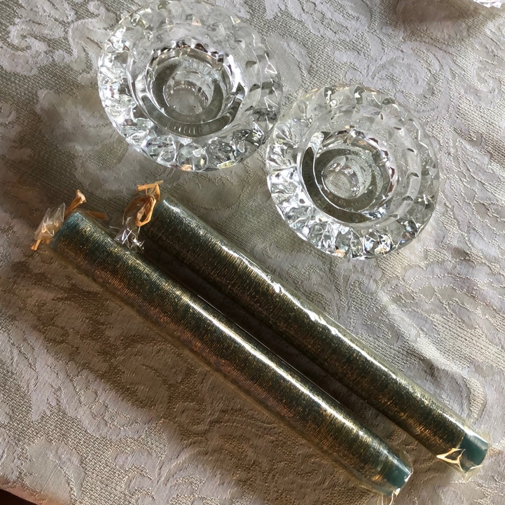 PASARI & Princess House Candle holders & candles